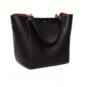 2pcs retro Europe and the United States large capacity women Tote bag, simple and stylish shoulder bag handbag, suitable for dating, shopping, commuting